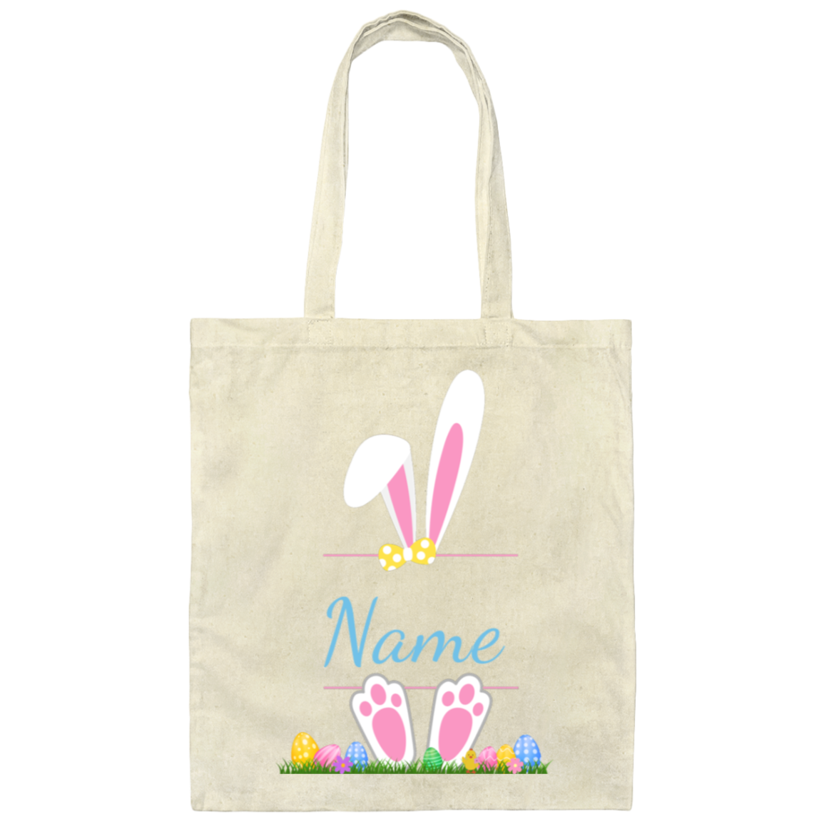 Personalized Easter Basket | Canvas Tote Bag