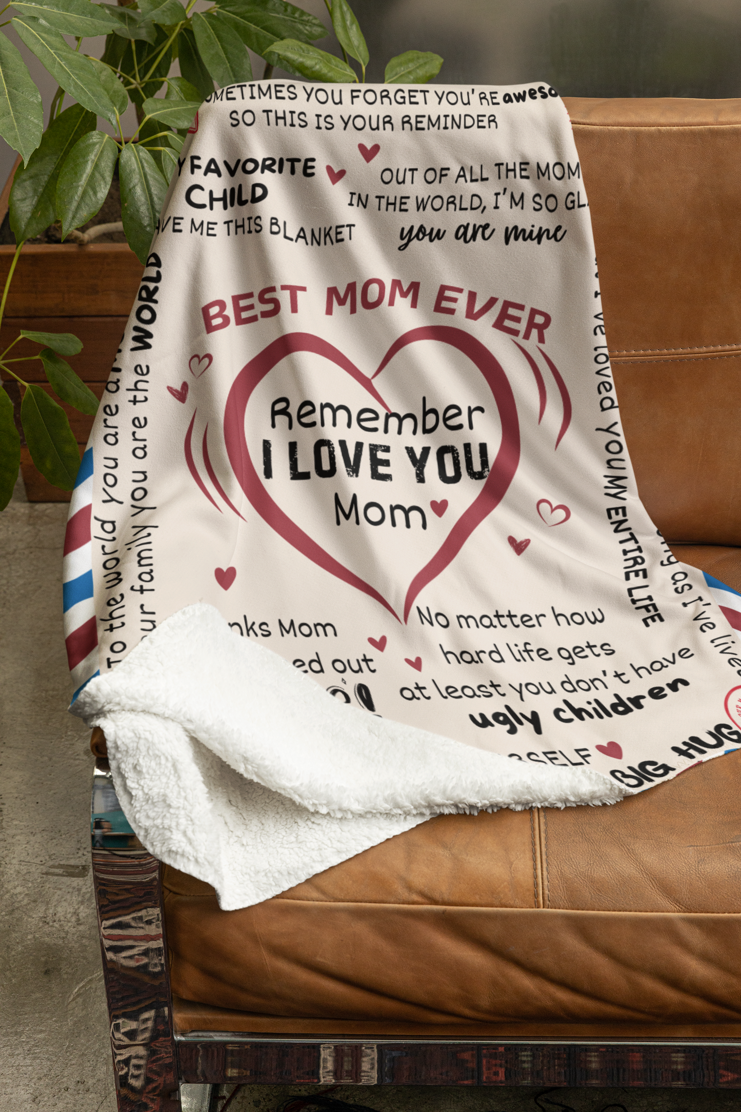 Best Mom Ever Blanket | Mother's Day | Birthday | Holiday