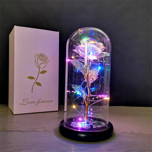 Galaxy Rose with LED lights