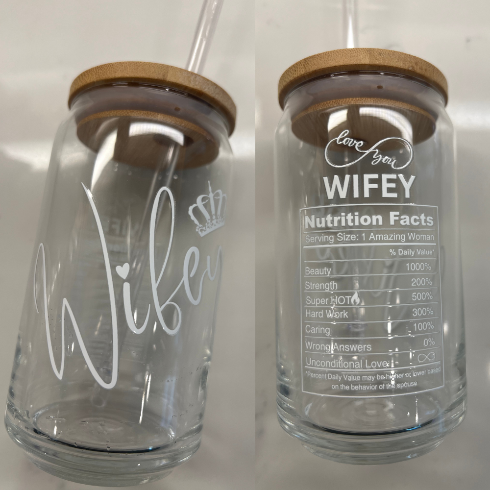 Wifey Sipper Glass