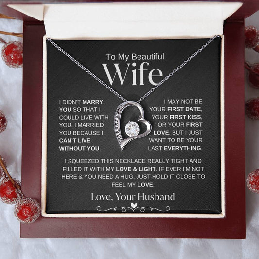 To My Beautiful Wife | Forever Love Necklace