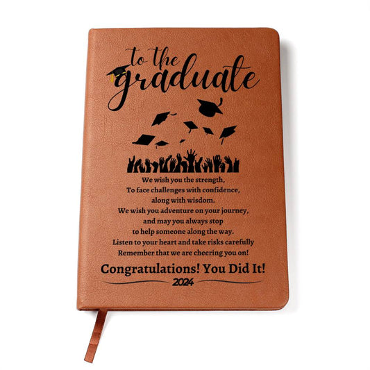 To The Graduate Leather Journal | Graduation Gift | Class of 2024