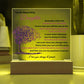 To My Beautiful Daughter | Square Acrylic Plaque - Purple