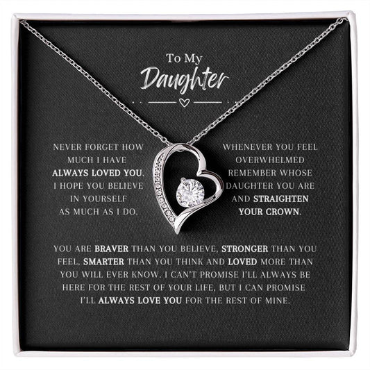 To My Daughter| Heart Necklace