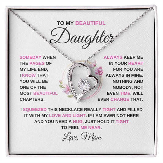 To My Beautiful Daughter | Forever Love Necklace