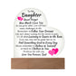 To My Daughter | Love Dad | Heart Acrylic