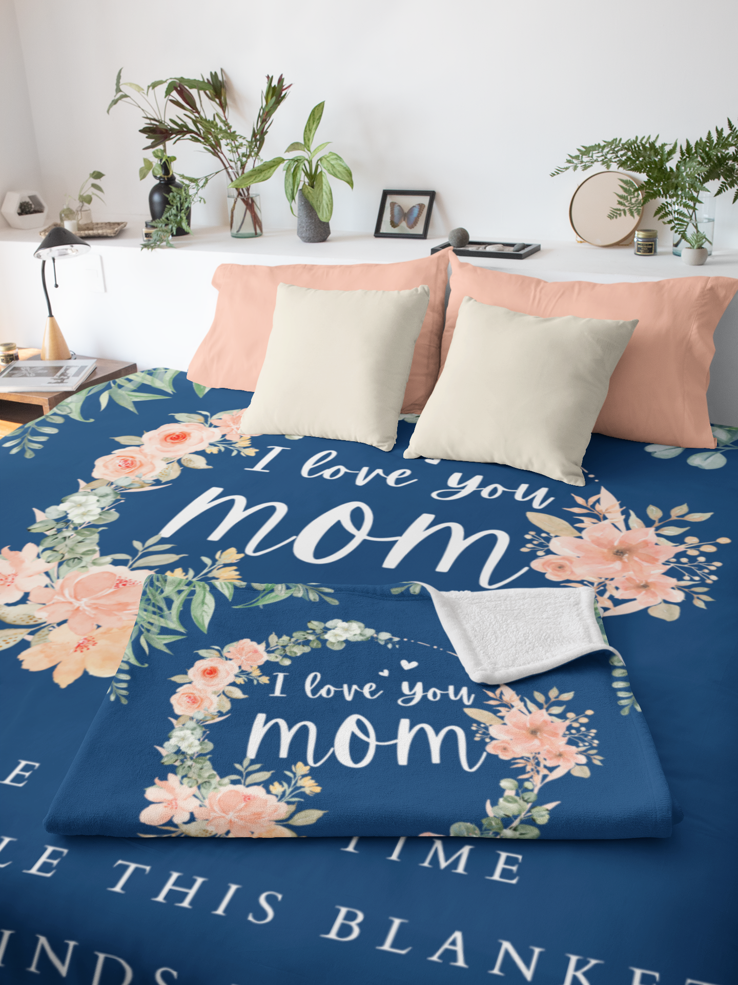 I Love You Mom Blanket | Mother's Day | Birthday | Holiday - Fleece or Sherpa